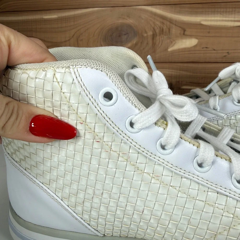 Jordan Phly Legend Premier White Metallic Silver Woven 343449-101 Mens‎ 11.5